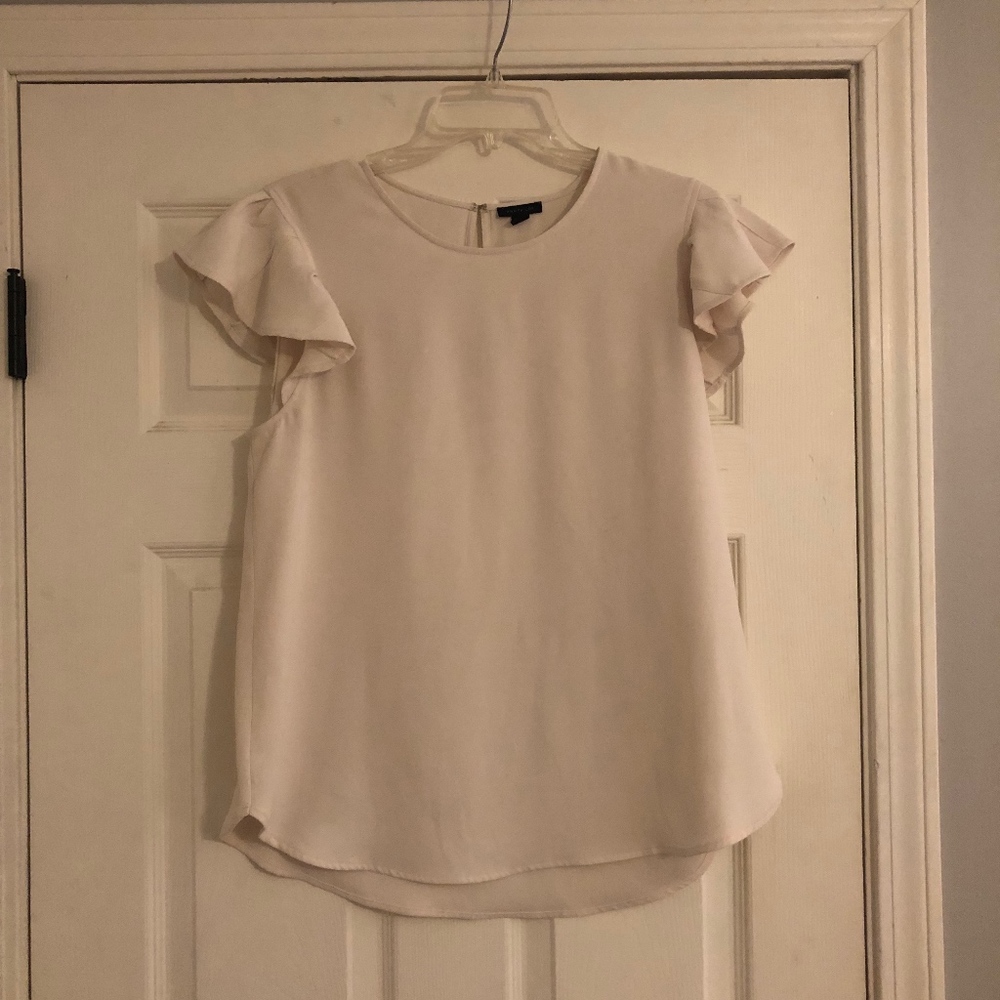 Ann Taylor Flutter Sleeve Top